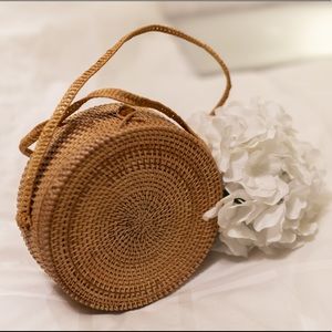 Round Wicker Bag